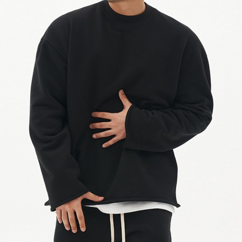 Sweatshirt Mit Rundhalsausschnitt | Lockerer Oversize Schnitt