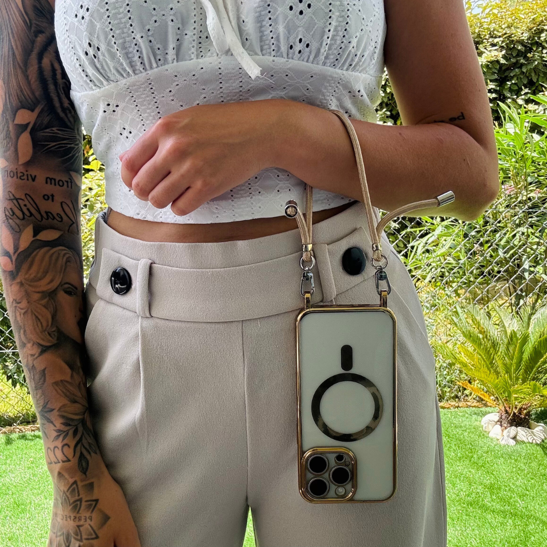 IPhone MagSafe Umhängehülle | Tragegurt Freihändige Nutzung Stoßschutz