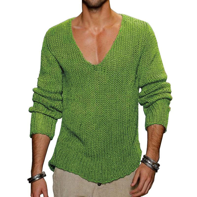 Strickpullover V-Ausschnitt | Lockerer Schnitt
