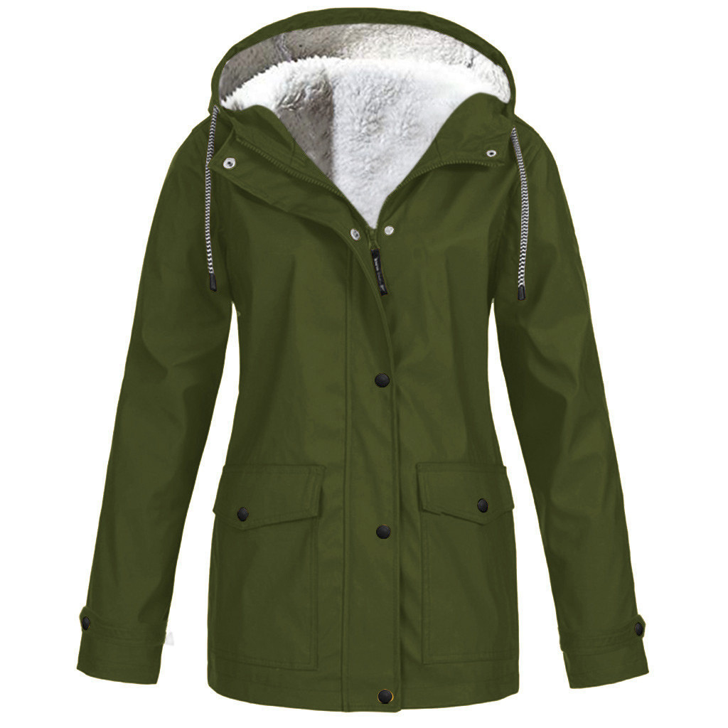 Winterjacke Mit Kapuze | Gefütterter Schnitt Mit Taschen