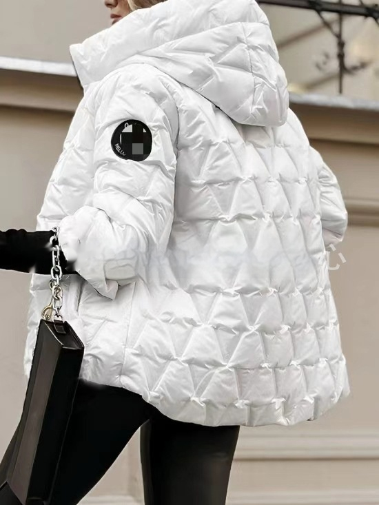 Steppjacke Kapuze | Kurzer Schnitt Reißverschluss