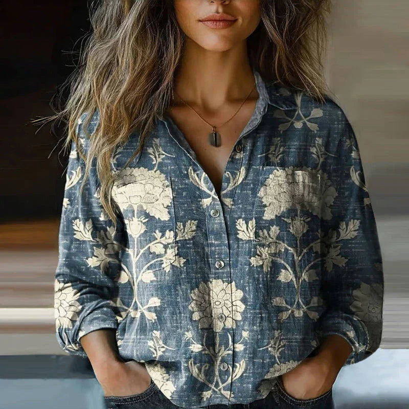 Bluse Mit Muster | Lockere Passform