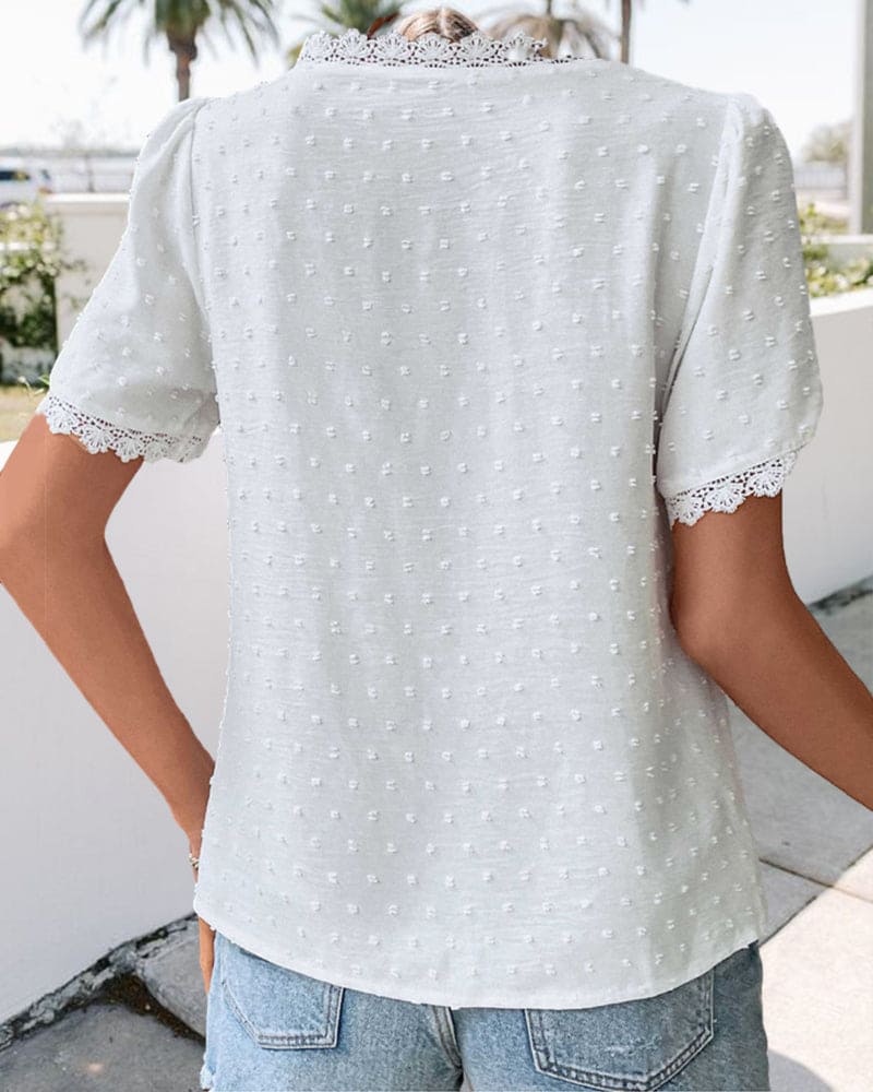 Damen Elegante Festlich Shirt