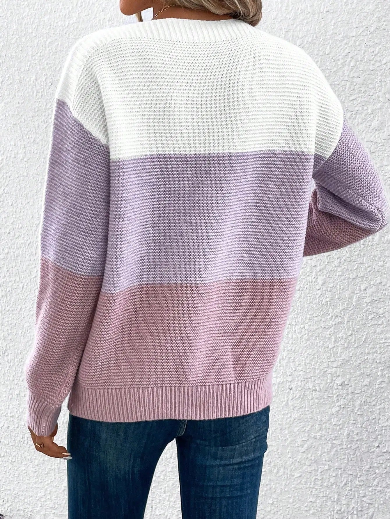 Strickpullover | Lockerer Schnitt mit Rundhalsausschnitt