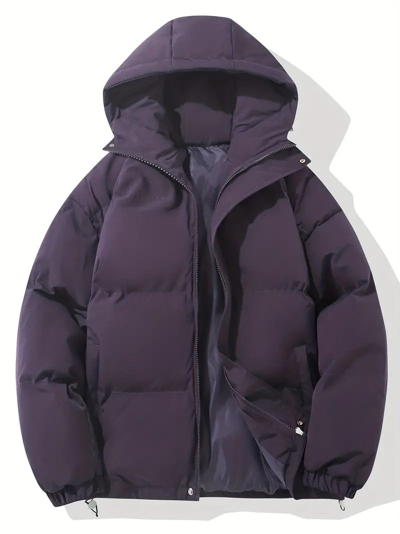 Winterjacke mit Kapuze - Gepolstert und Gesteppt