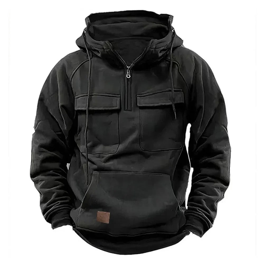 Hoodie - Kapuze mit Reißverschluss und Fronttaschen