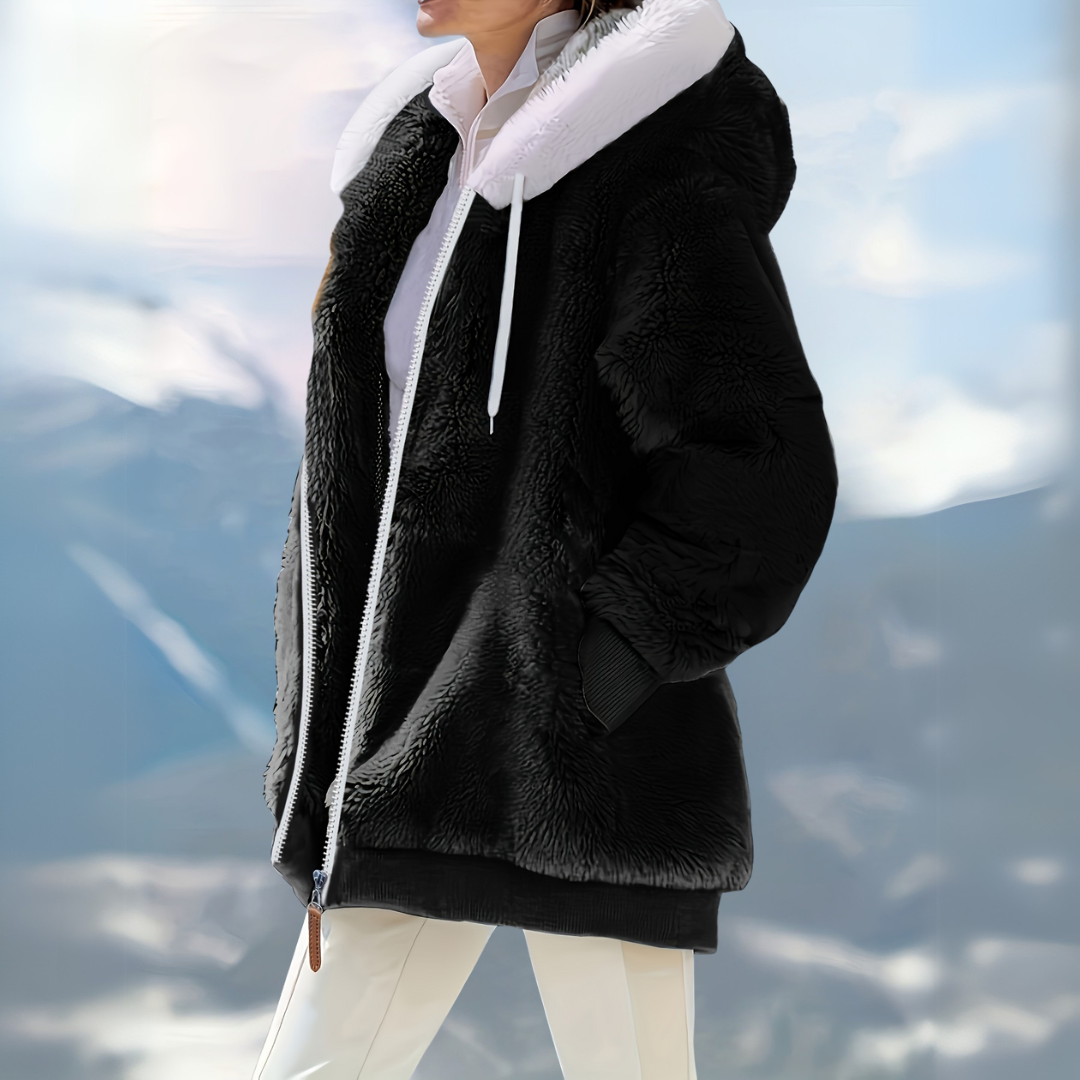 Winterjacke mit Kapuze | Lockerer Schnitt