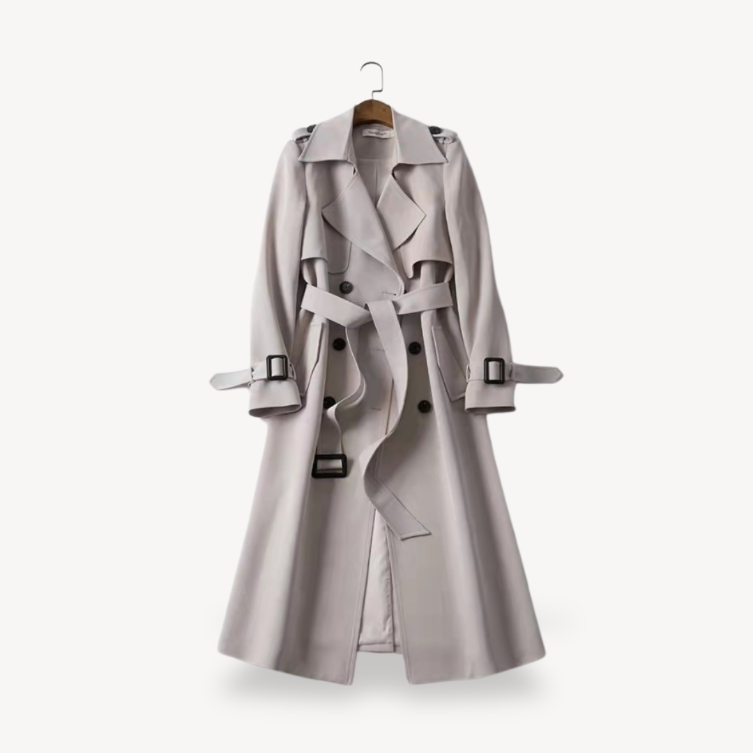 Trenchcoat Lang - Klassischer Schnitt mit Gürtel