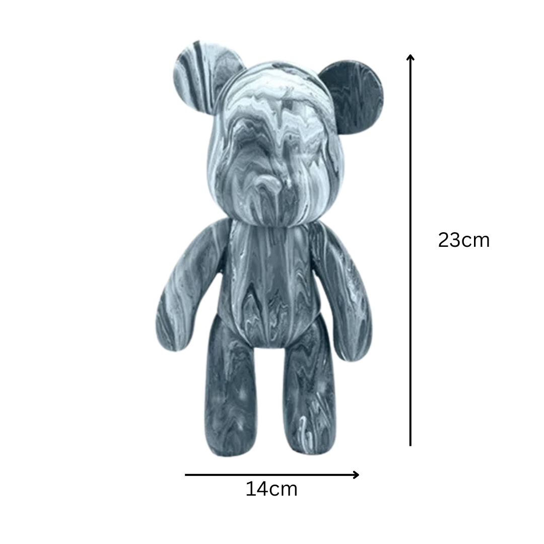 Deko Bär Figur | Handbemalte Kunst Skulptur Für Zuhause Und Büro
