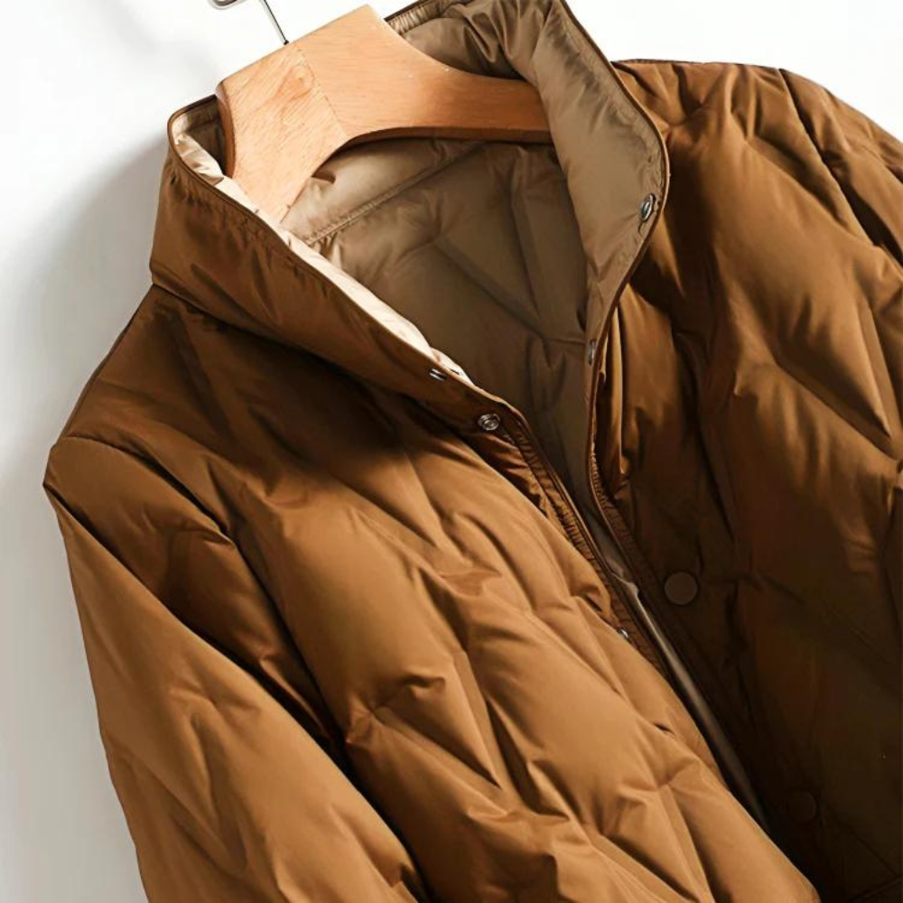 Dauenjacke Damen Winterjacke | Taillierter Schnitt mit Druckknöpfen