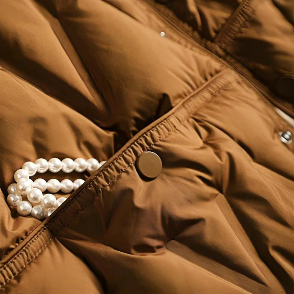 Dauenjacke Damen Winterjacke | Taillierter Schnitt mit Druckknöpfen