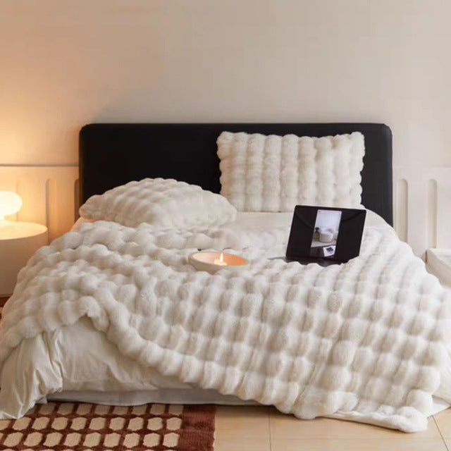 Flauschige Decke Superbequeme Felldecke | Perfekt für das Bett oder das Sofa