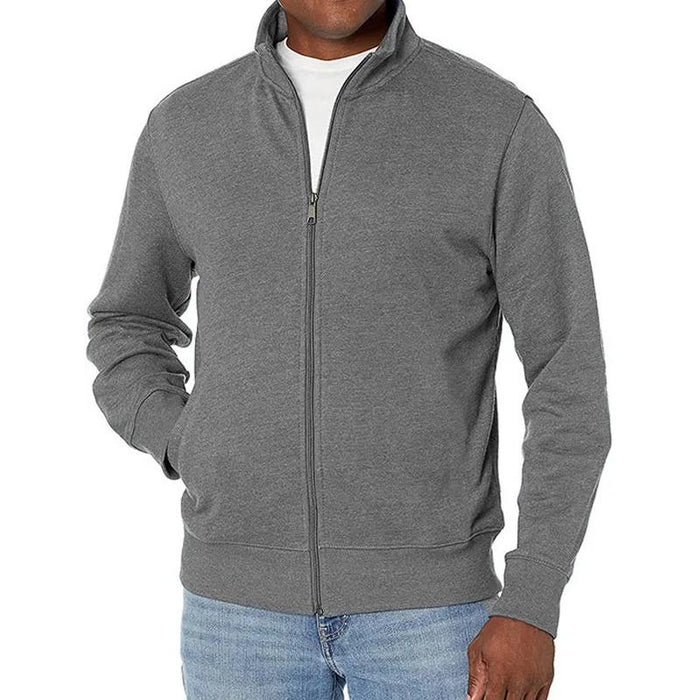 Trackjacke mit Reißverschluss - Schmaler Schnitt und Stehkragen