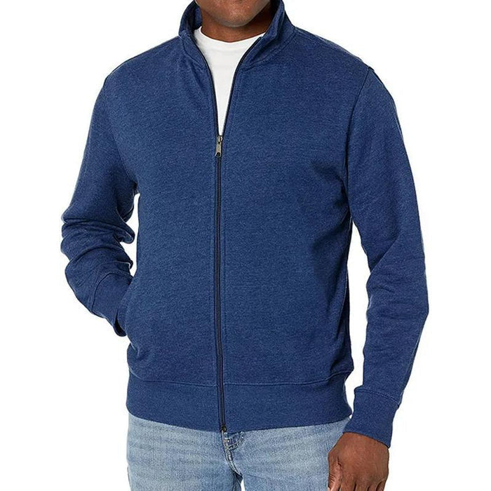 Trackjacke mit Reißverschluss - Schmaler Schnitt und Stehkragen