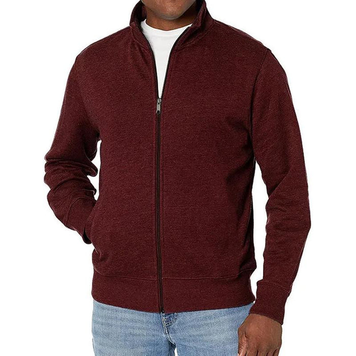 Trackjacke mit Reißverschluss - Schmaler Schnitt und Stehkragen
