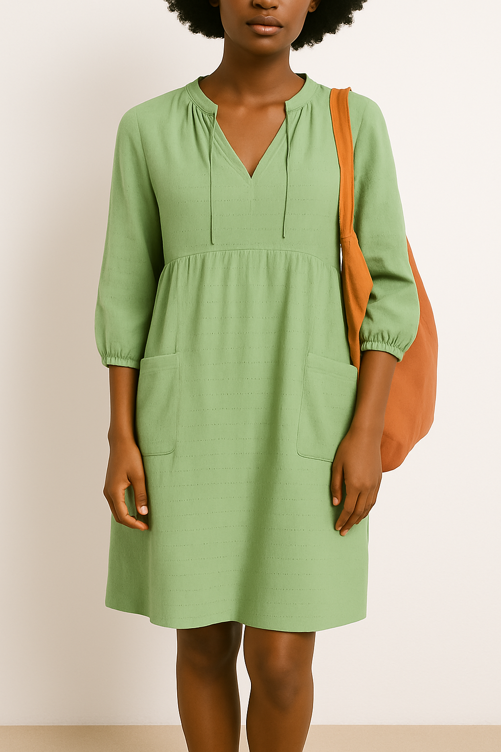 Damen Lose Hemblusen Midi Kleid