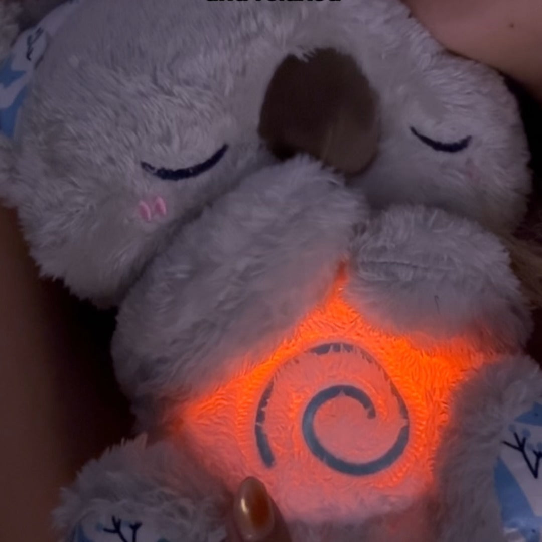 Koala Plüschtier Atemspielzeug Nachtlicht | Kuscheltier mit LED-Beleuchtung