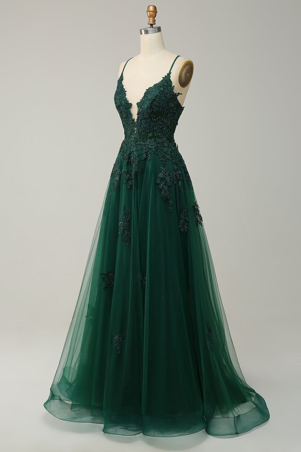 Damen Stilvolles Elegante mit Spaghetti-Trägern Maxi Kleid