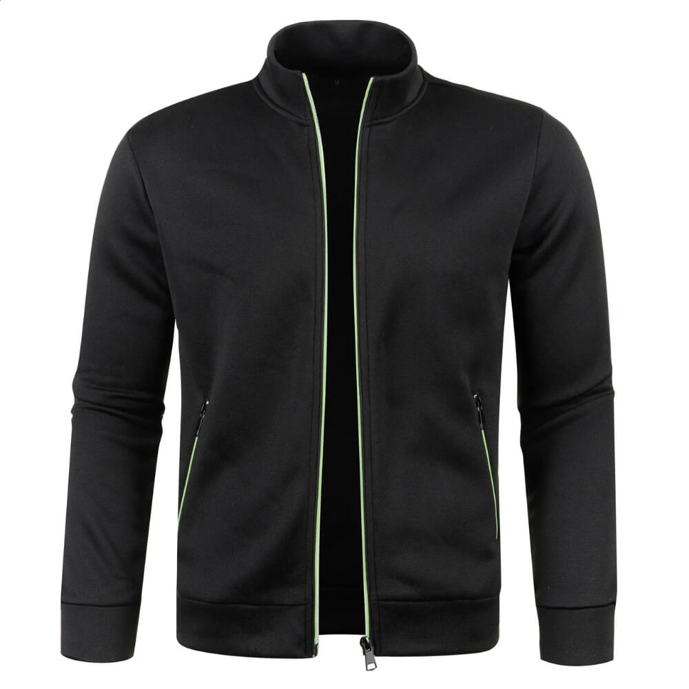Trainingsjacke mit Reißverschluss - Sportlicher Stehkragen