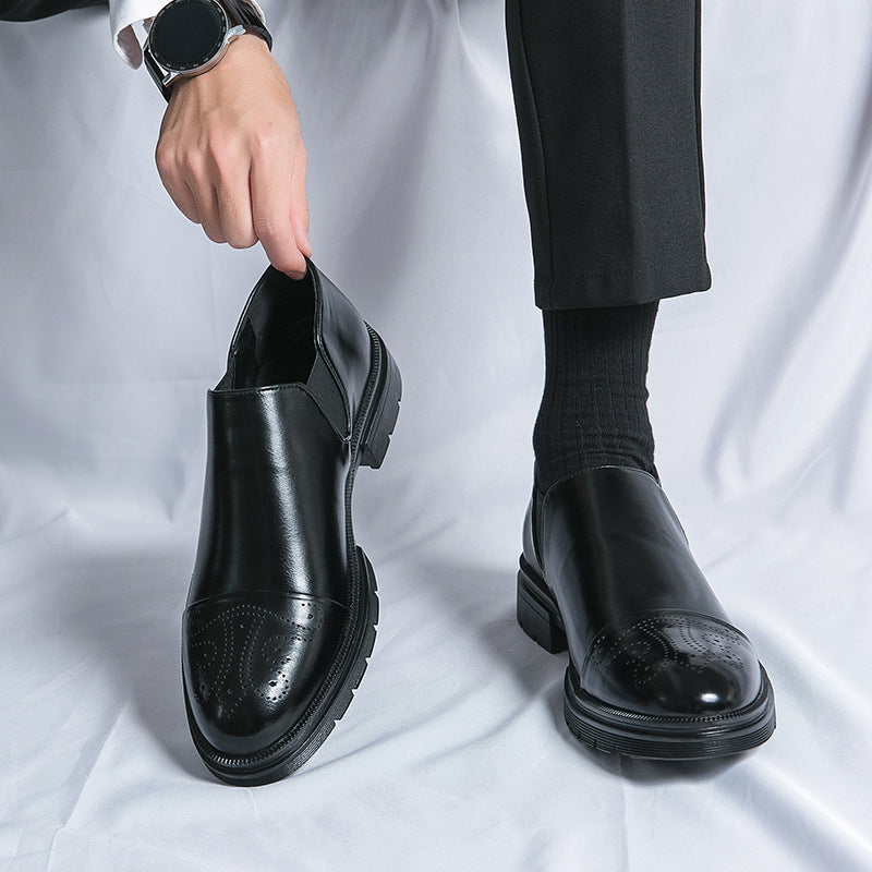 Business Loafer Schuhe | Klassisches Slip On Design mit Lochmuster