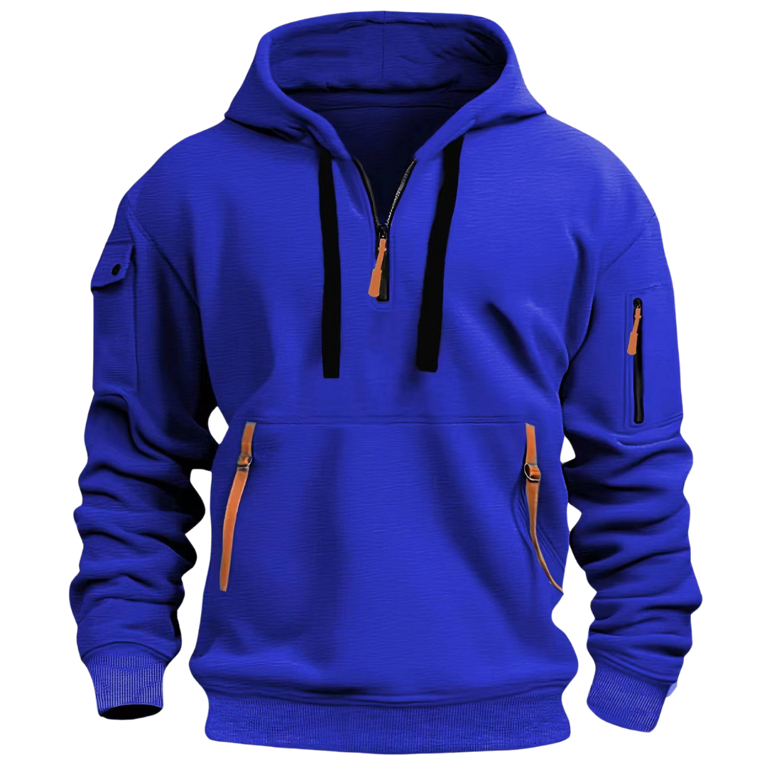 Hoodie - Reißverschlussdetails und Mehrfachtaschen