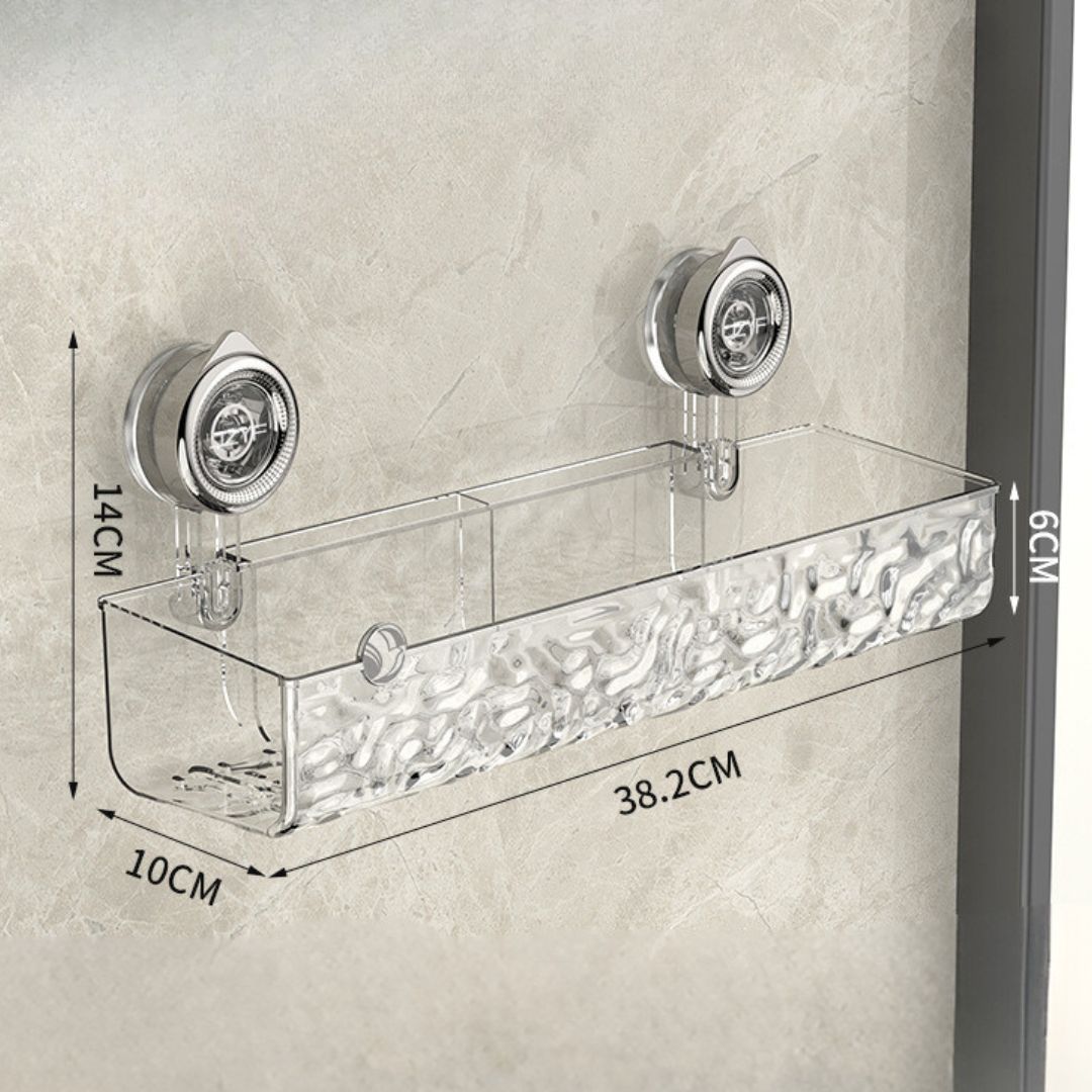 Badezimmer Saugnapf Eckregal | Ohne Bohren Platzsparend Schnell Trocknend