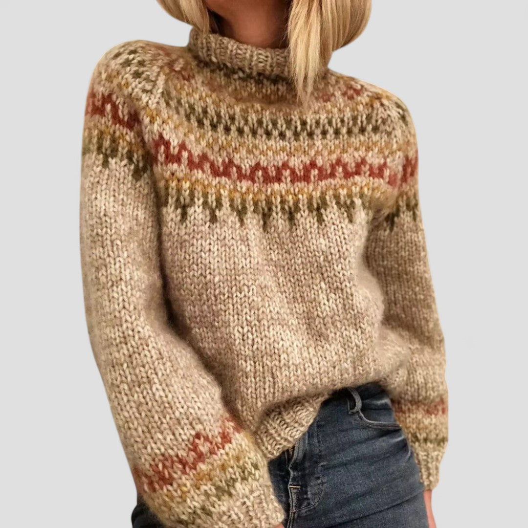 Strickpullover | Hoher Kragen