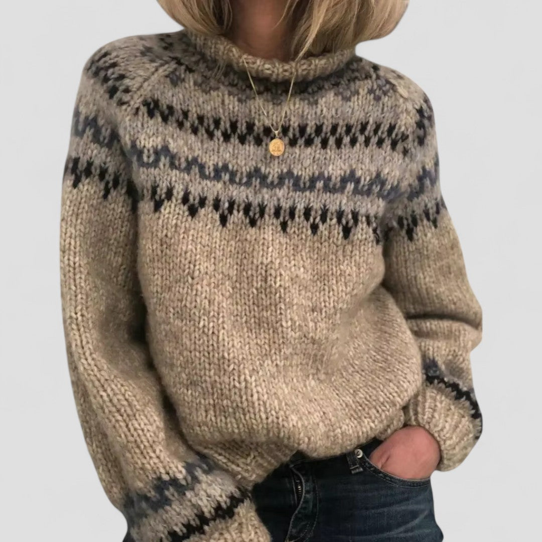 Strickpullover | Hoher Kragen
