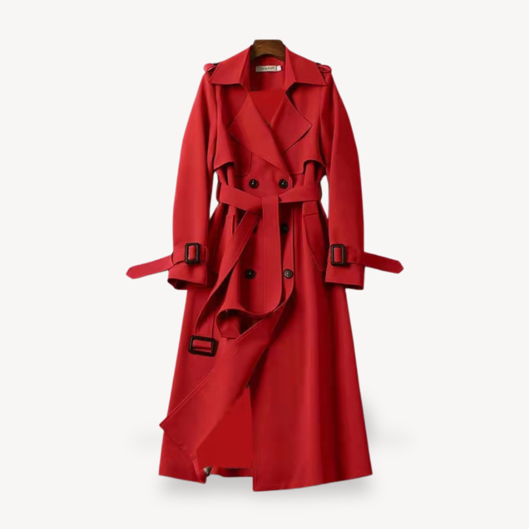 Trenchcoat Lang - Klassischer Schnitt mit Gürtel