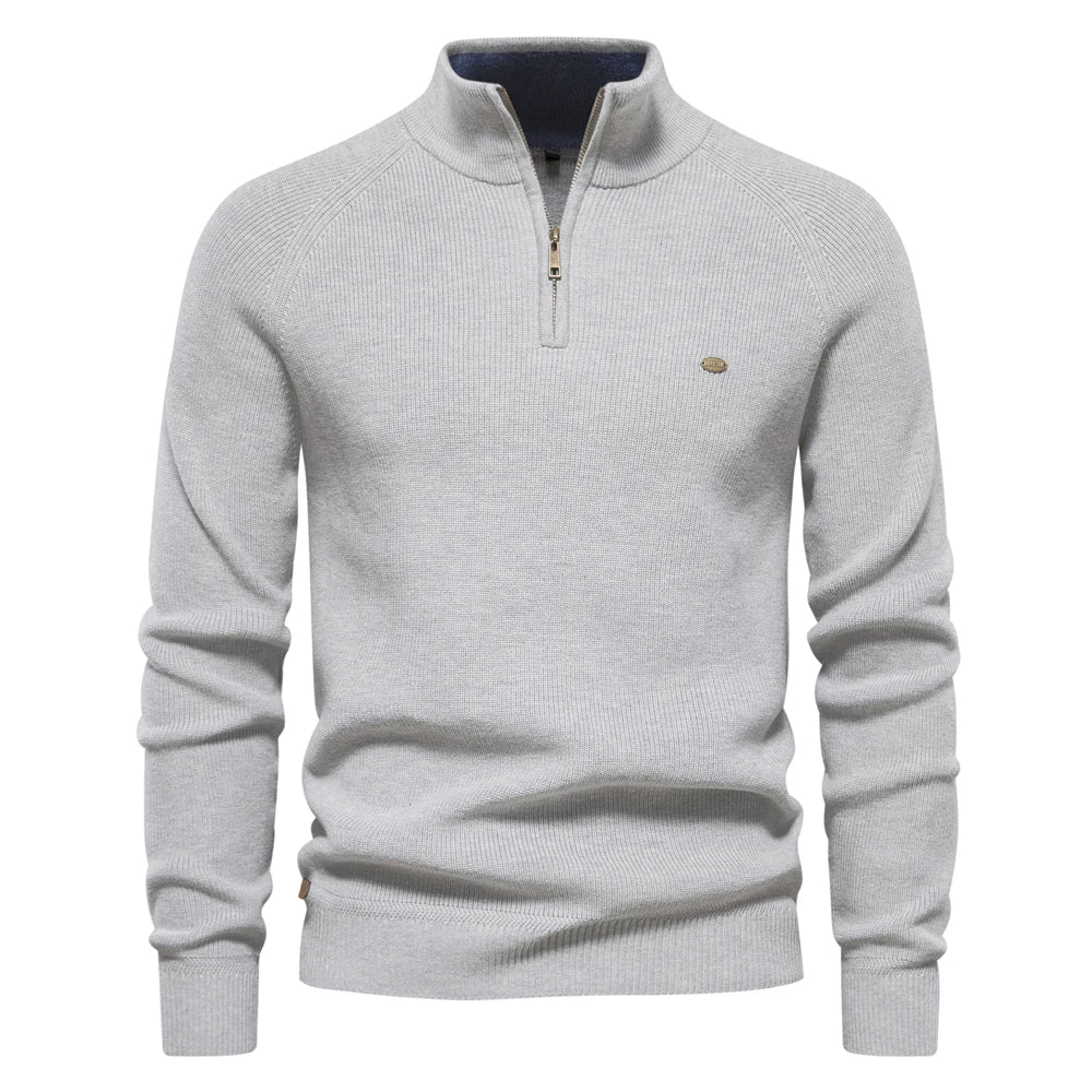 Pullover Reißverschluss | Stehkragen Langarm