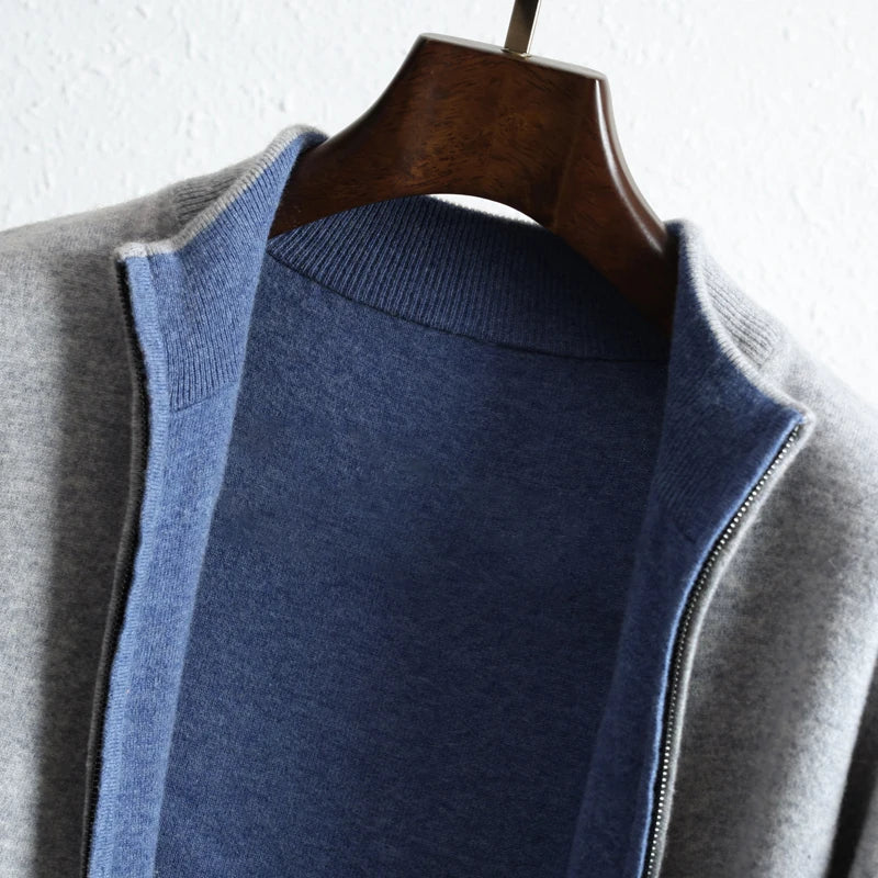 Strickjacke Mit Reißverschluss | Offenes Design