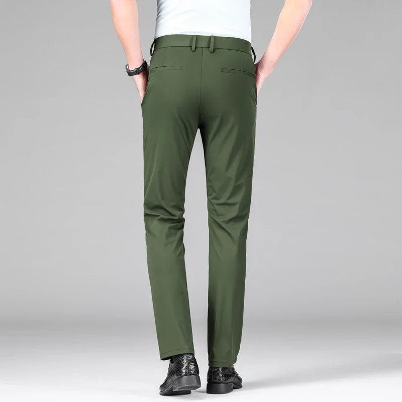 Stretchhose - Schmale Passform Hose Mit Knopfverschluss