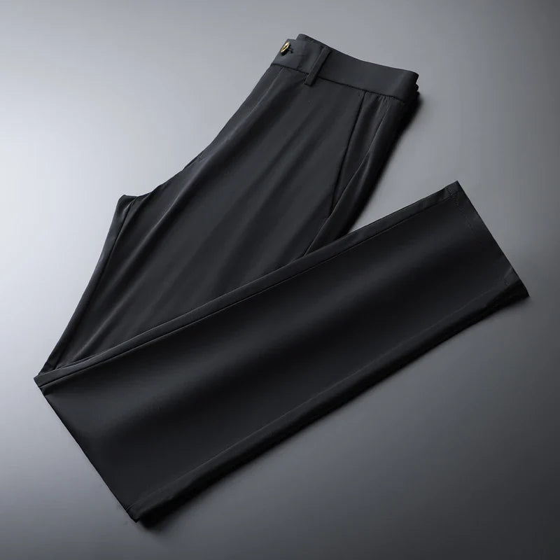 Stretchhose - Schmale Passform Hose Mit Knopfverschluss