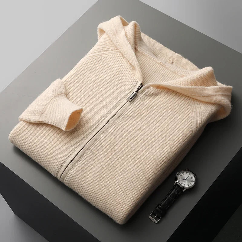 Hoodie mit Reissverschluss - Schlichtes Kapuzendesign
