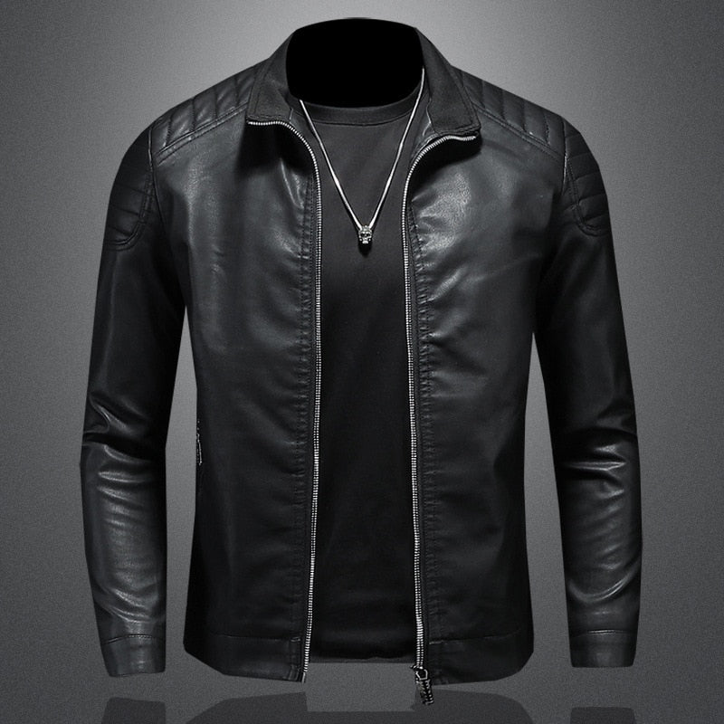 Freizeitjacke mit Reißverschluss - Stehkragen und Schulterdetails