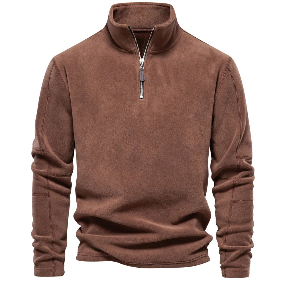 Pullover Halbreißverschluss | Klassischer Stehkragen