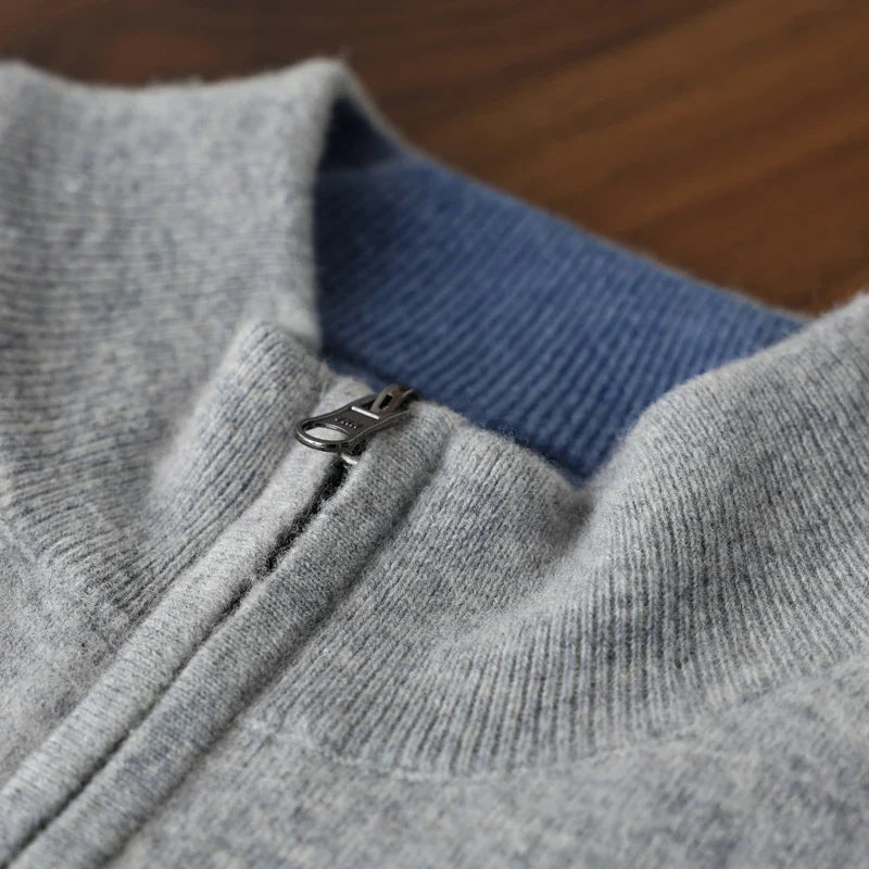 Strickjacke Mit Reißverschluss | Offenes Design