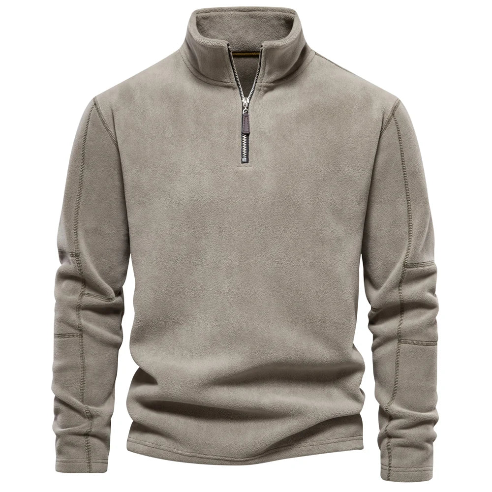 Pullover Halbreißverschluss | Klassischer Stehkragen