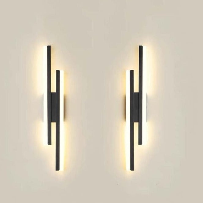 Moderne LED Wandleuchte | Minimalistische Lichtleiste Wand Lampe Streifen