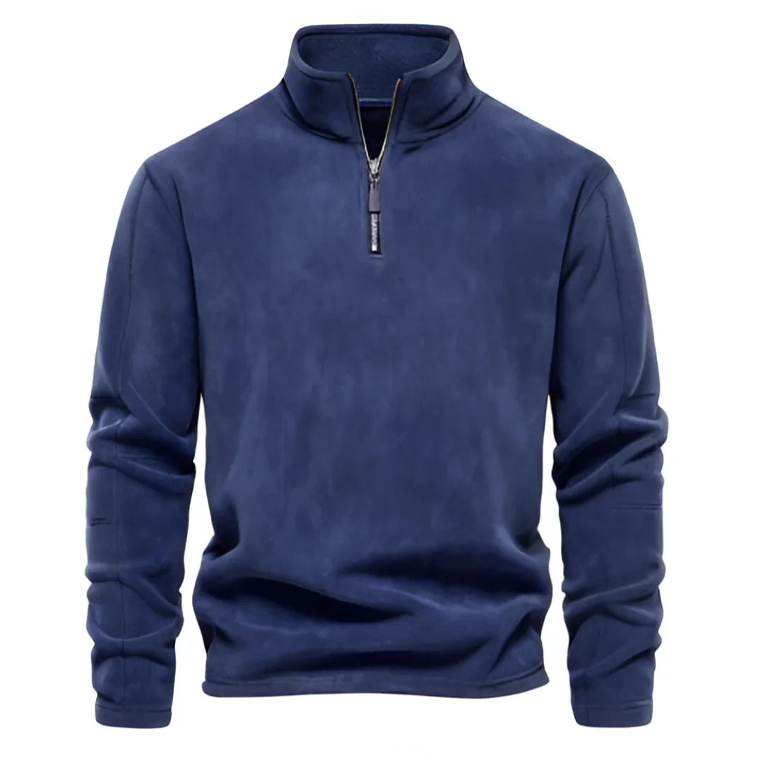 Pullover Halbreißverschluss | Klassischer Stehkragen