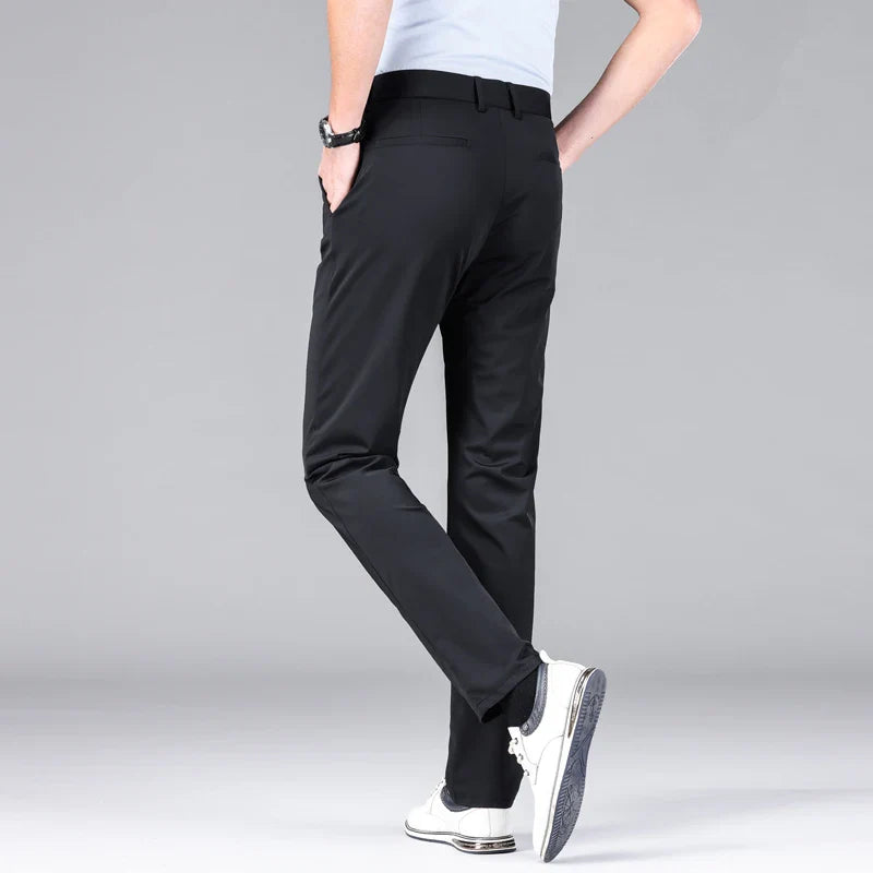 Stretchhose - Schmale Passform Hose Mit Knopfverschluss