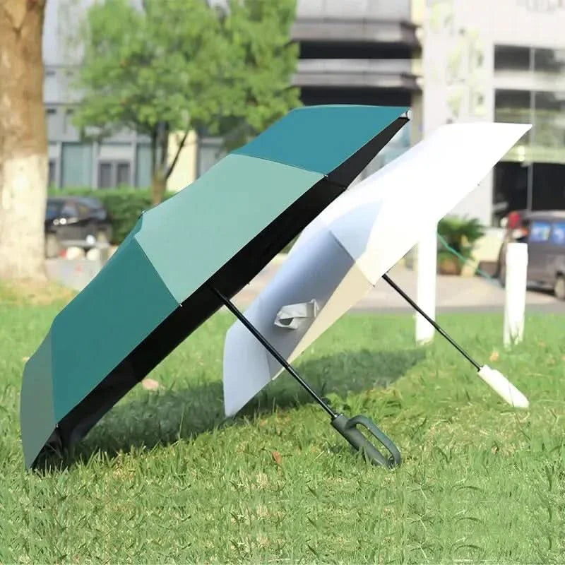 Automatik Regenschirm Winddicht Mit UV Schutz 8 Rippen | Kompakter Taschenschirm Für Regen Und Sonne