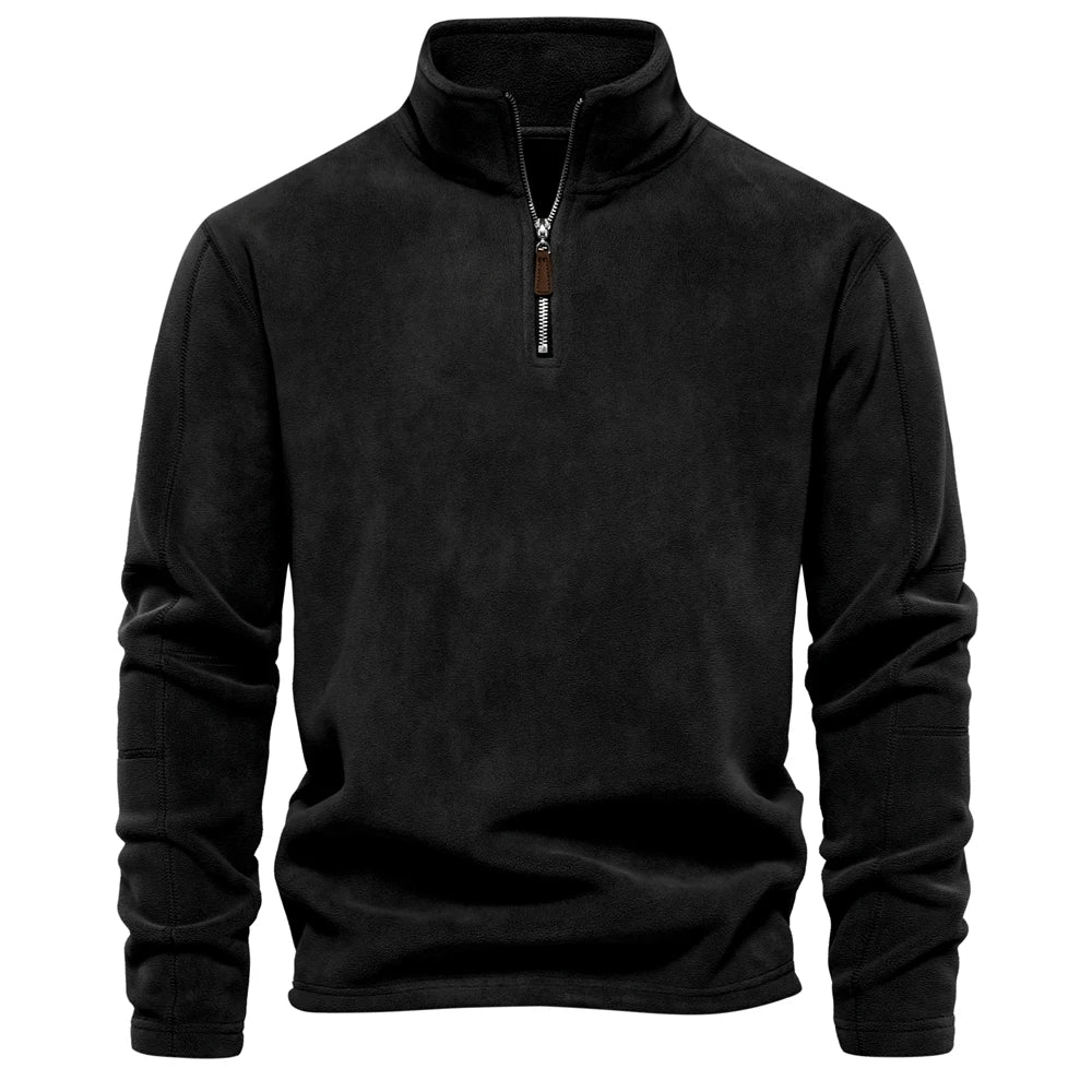 Pullover Halbreißverschluss | Klassischer Stehkragen