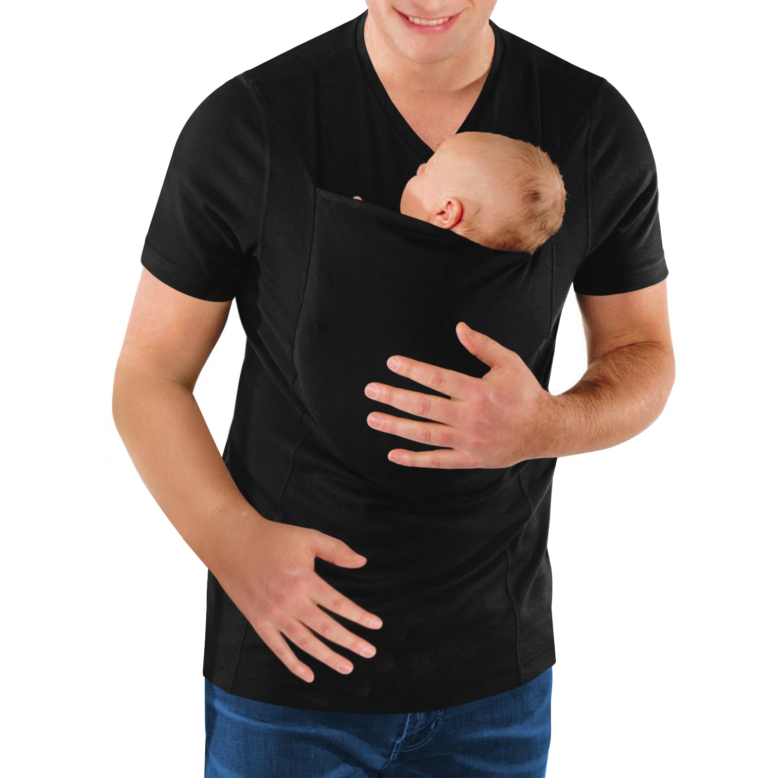 Baby T-Shirt Tragejacke Babytragetuch | Für Tragekomfort und Nähe zum Baby