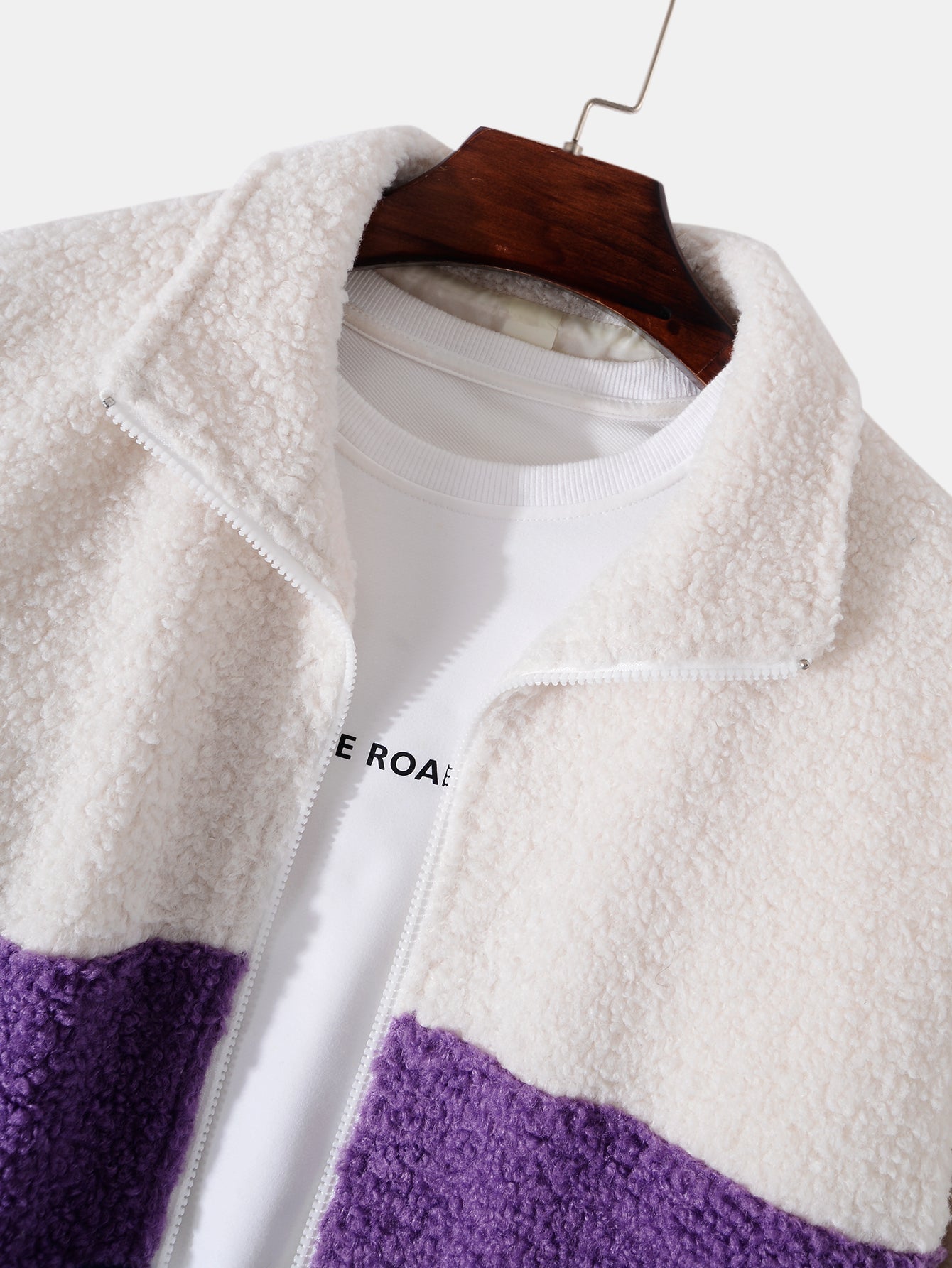 Winterjacke Langarm | Reißverschluss Mit Block Design Jacke