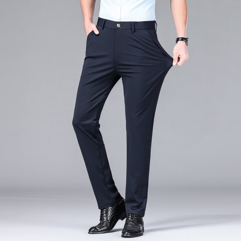Stretchhose - Schmale Passform Hose Mit Knopfverschluss