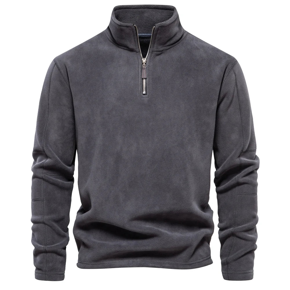 Pullover Halbreißverschluss | Klassischer Stehkragen
