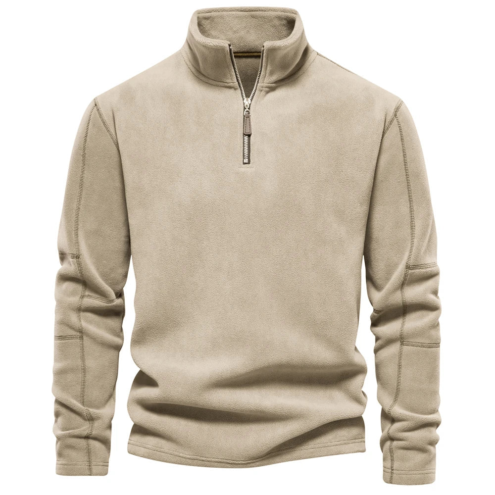 Pullover Halbreißverschluss | Klassischer Stehkragen