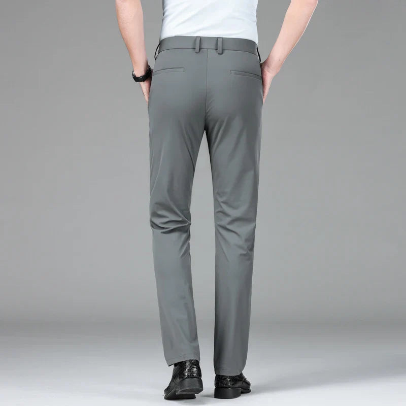 Stretchhose - Schmale Passform Hose Mit Knopfverschluss
