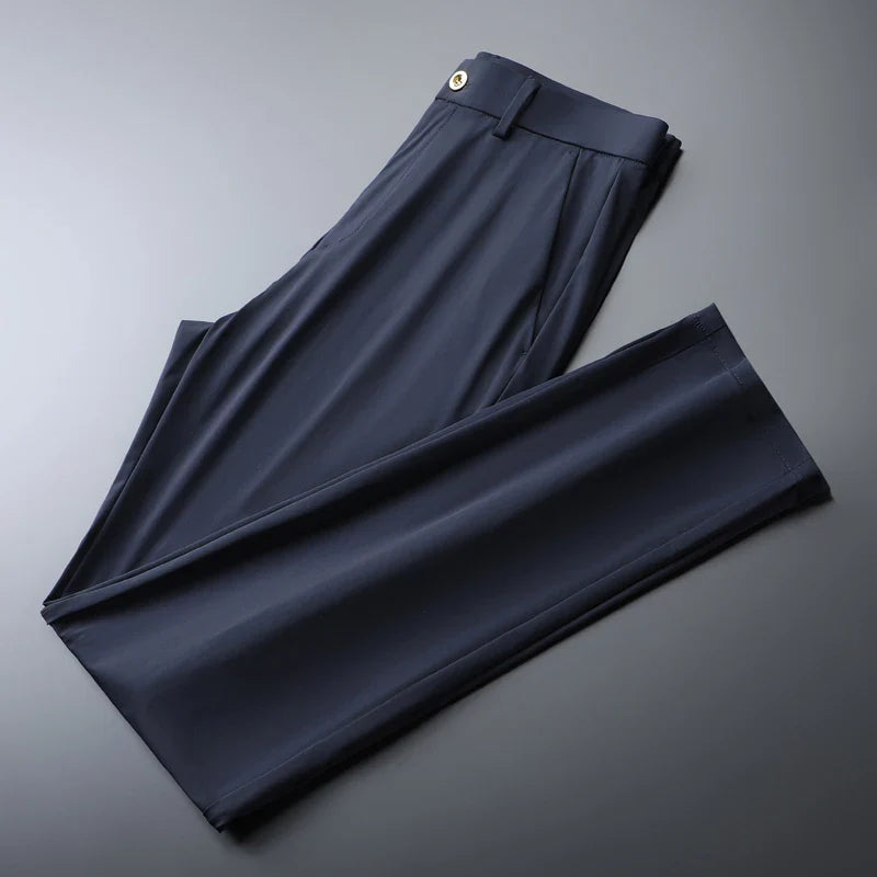 Stretchhose - Schmale Passform Hose Mit Knopfverschluss